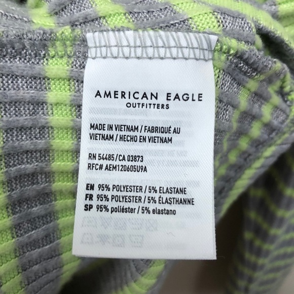 5/$20 American EAGLE super‎ soft striped ribbed top - Picture 6 of 8